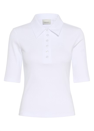 Drew polo bluse Bright White Gestuz 